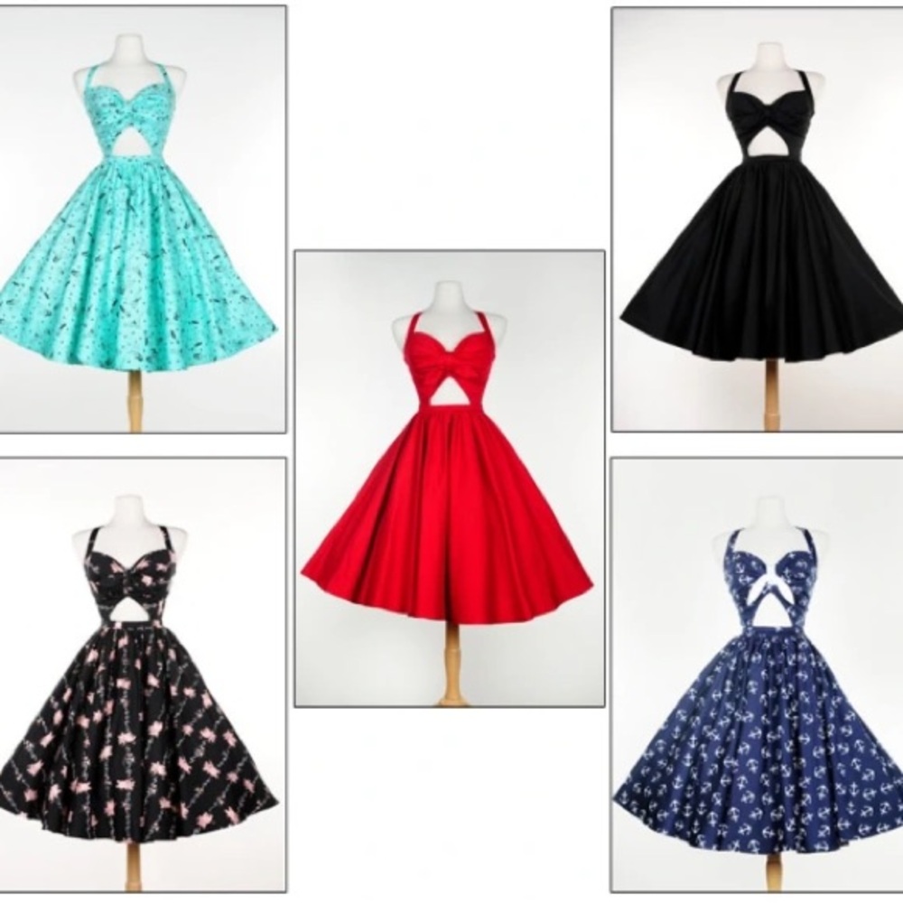 Pinup Couture / Pinup Girl Clothing Red Renee dress.